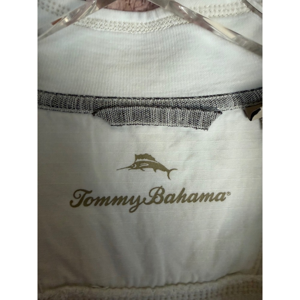 Tommy Bahama Disney World Riviera Resort Quarter Zip Pullover Cream Parks Medium - Picture 7 of 10